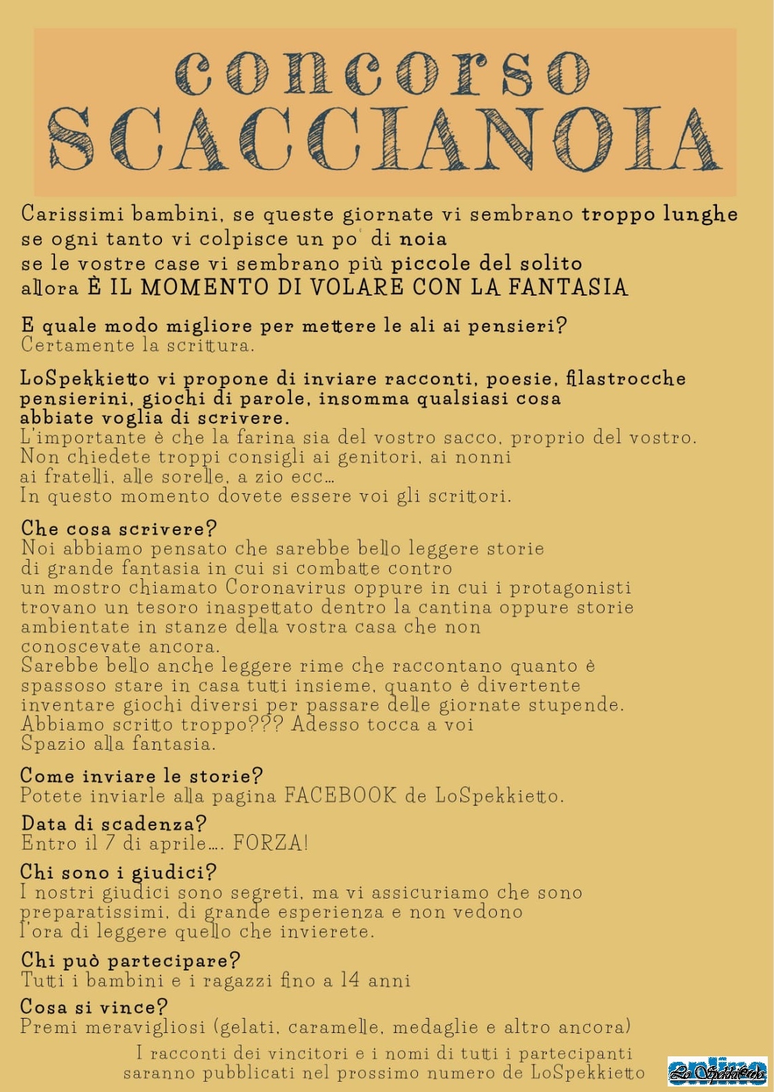 concorso scaccianoia